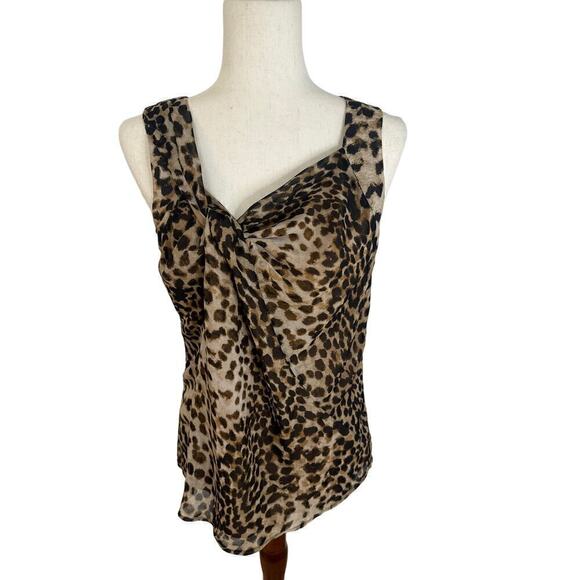Anne Klein Sleeveless Top, Women’s Small, animal print - Picture 1 of 9